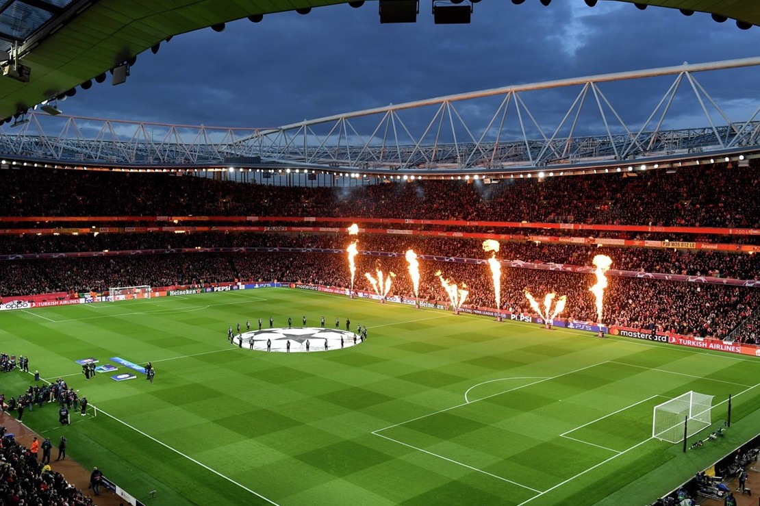 UEFA Champions league at Emirates Stadium